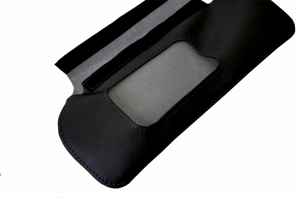 2PC Leather Sunvisors for Acura RSX (2002–2006) Black