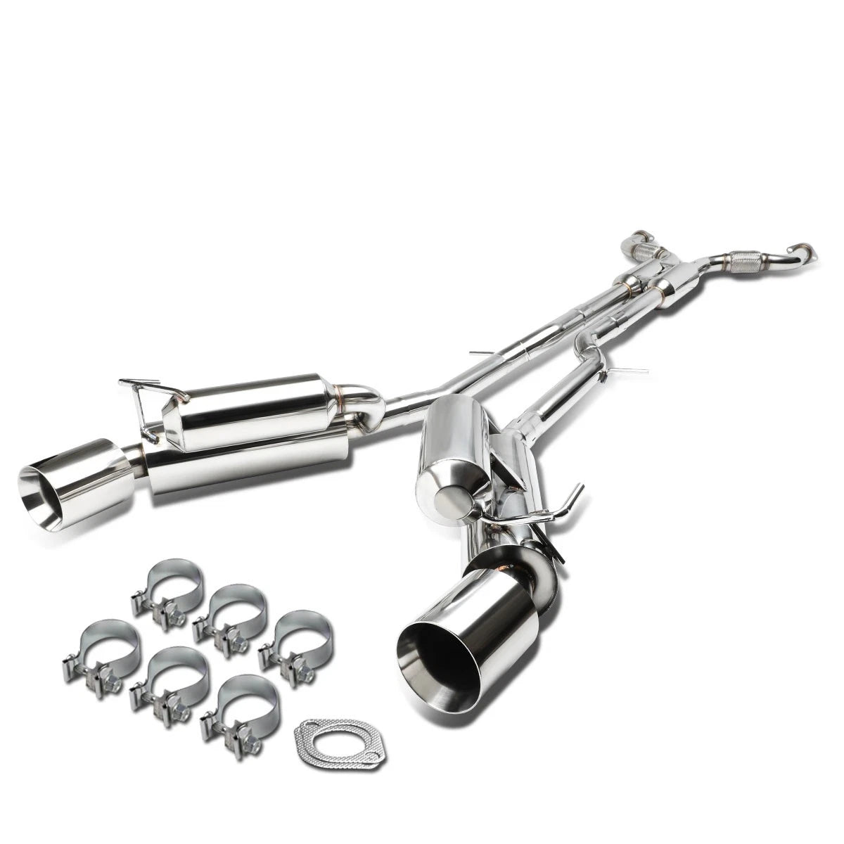 Dual Muffler Catback Exhaust System for Nissan 370Z Z34 (2009–2020) 4.5" Tip