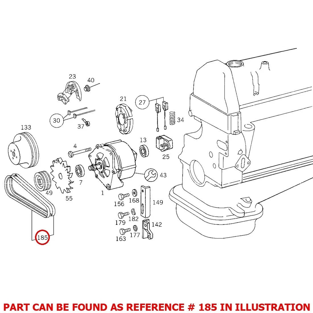 Drive Belt Set 0029972892 for Mercedes-Benz