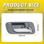 Door Handle Set 2Pcs for Honda Accord (1998–2002) Rear Inner Gray Housing
