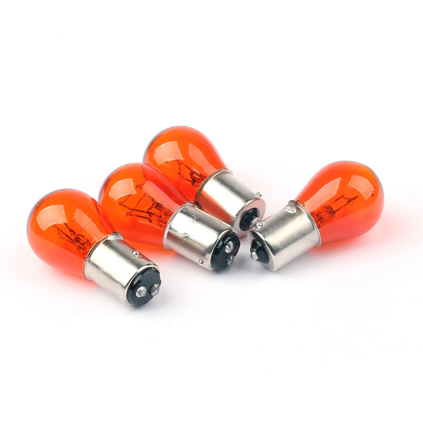 Set of 4 Smoke Turn Signal Lens Bulbs for FXDF Softail Dyna Sportsters (2002–Present)