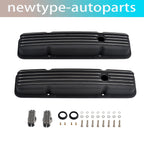 Aluminum Finned Short Valve Covers for SBC 327 350 400 (1958–1986)
