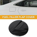 Fuel Tank Door Cap for Hyundai Elantra 2021-2025 Carbon Fiber Black