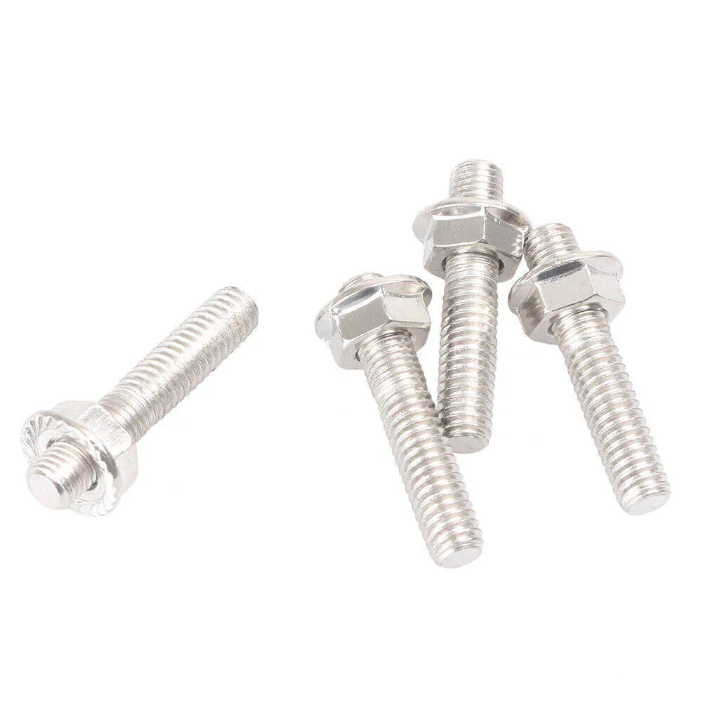Steel Exhaust Port Studs & Nuts for Harley Sportster XL883 XL1200 Dyna (2004-2023)