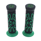 7/8" Green Skull Cross Bone Hand Grips for KTM 125 D (Year Not Specified)