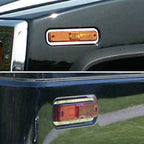 Luxury FX Stainless Steel Marker Light Accent Trim 4pc for Hummer H2 (2003–2007)