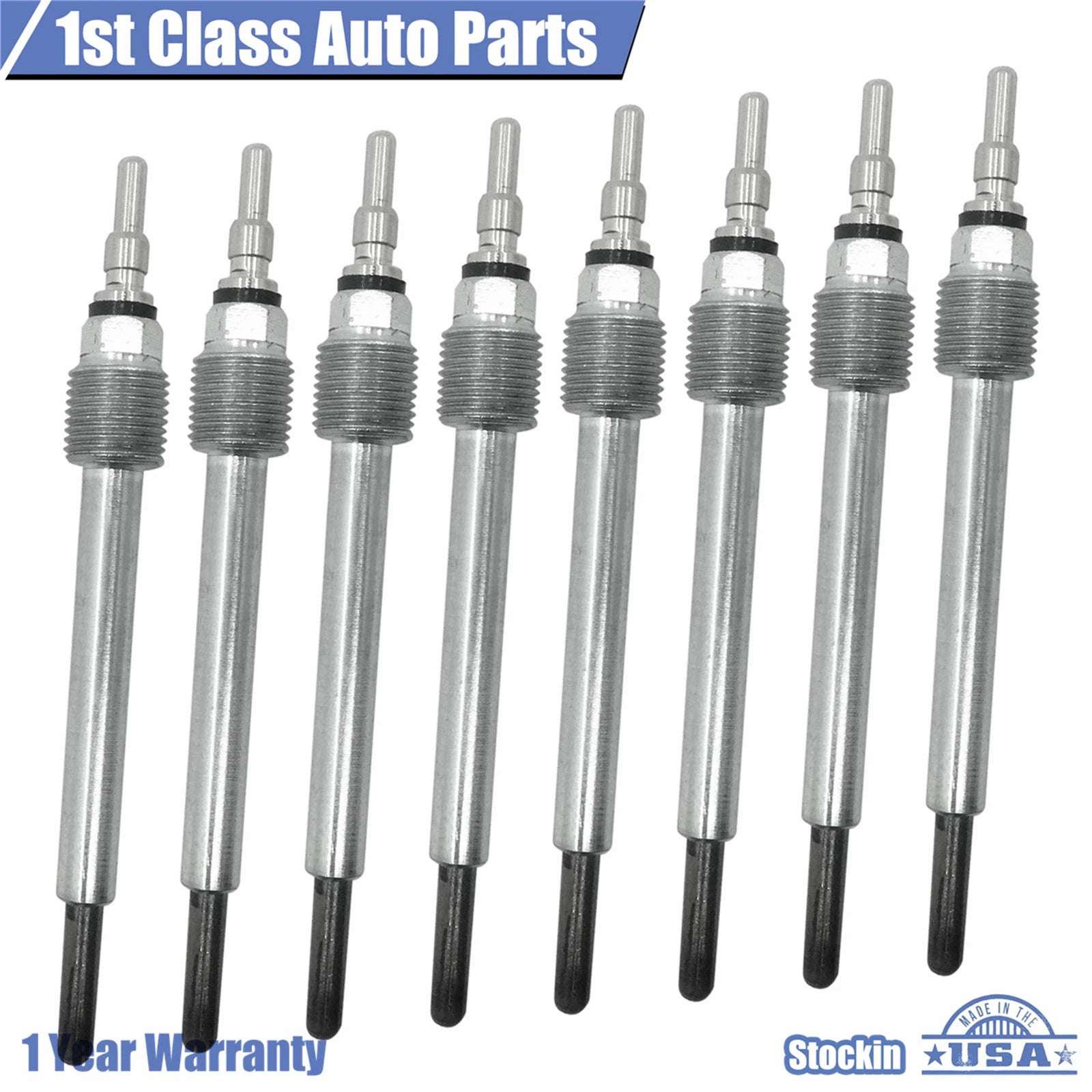 8x Diesel Glow Plug Kit for Ford F-Series Super Duty 6.0L 6.8L V8 (2003–2007)