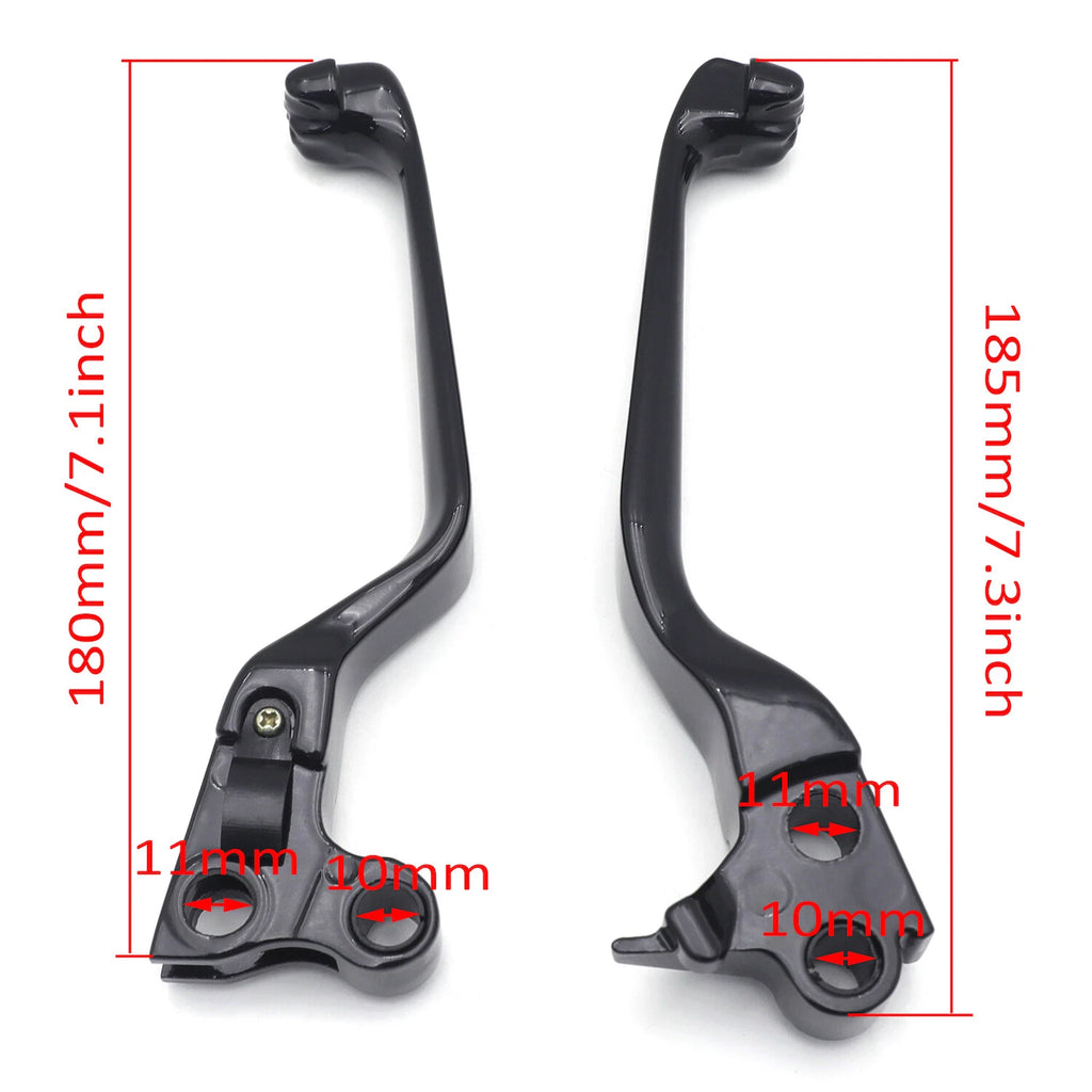 Black Hand Brake Clutch Lever for Harley XR XL Iron 883 1200C Sportster (1996–2014)