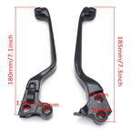 Black Hand Brake Clutch Lever for Harley XR XL Iron 883 1200C Sportster (1996–2014)