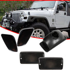 Front Bumper Signal & Fender Side Marker Lamp Cover for Jeep Wrangler (1997–2006)