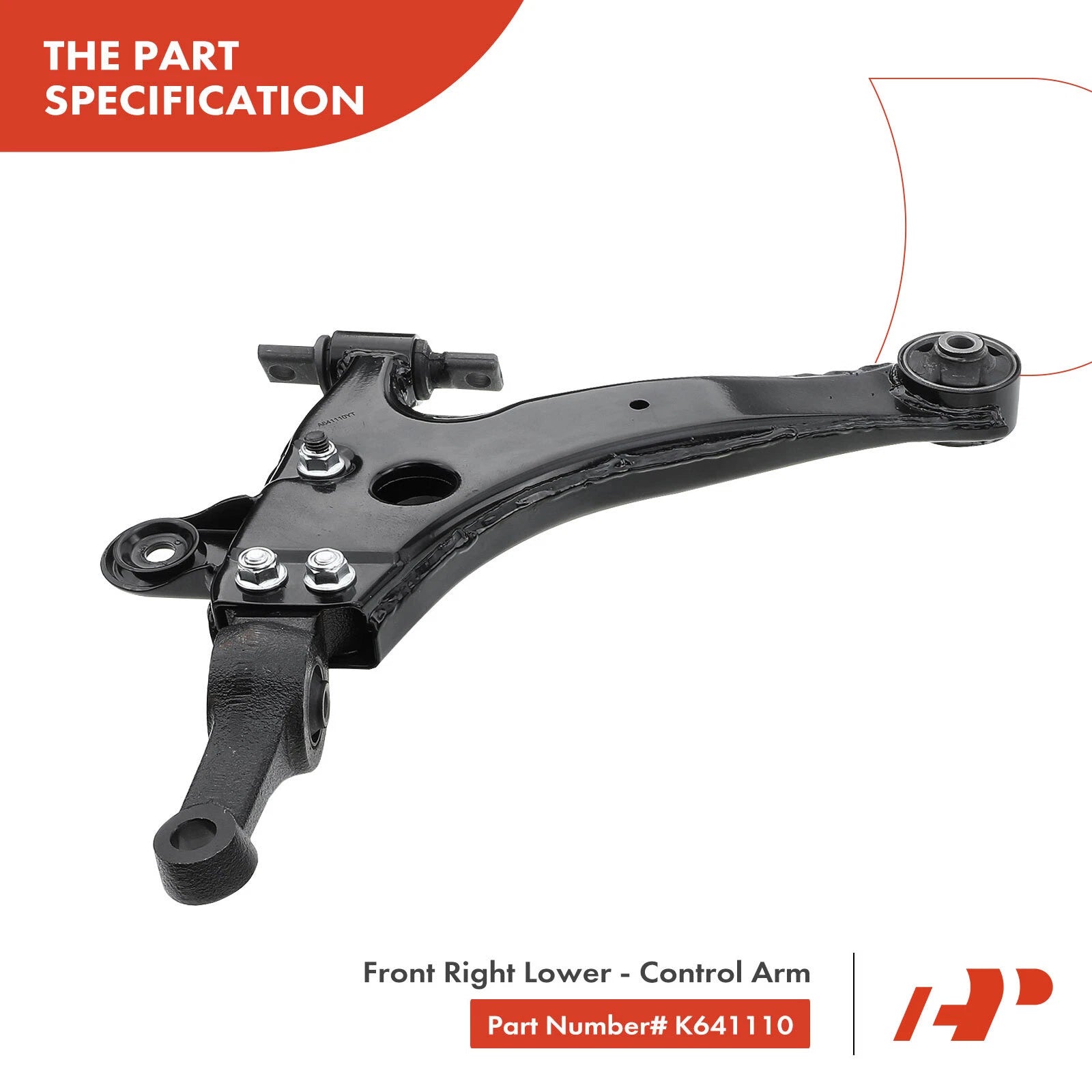 6X Front Control Arm, Tie Rod End & Ball Joint for Hyundai Sonata