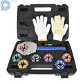 Hydraulic A/C Hose Crimping Tool Set with 7 Dies for Make Model 