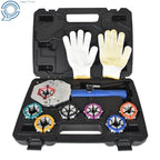 Hydraulic A/C Hose Crimping Tool Set with 7 Dies for Make Model 