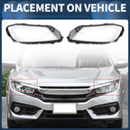 1 Pair Headlight Lens Cover for Volkswagen Passat B7 (2012–2015)