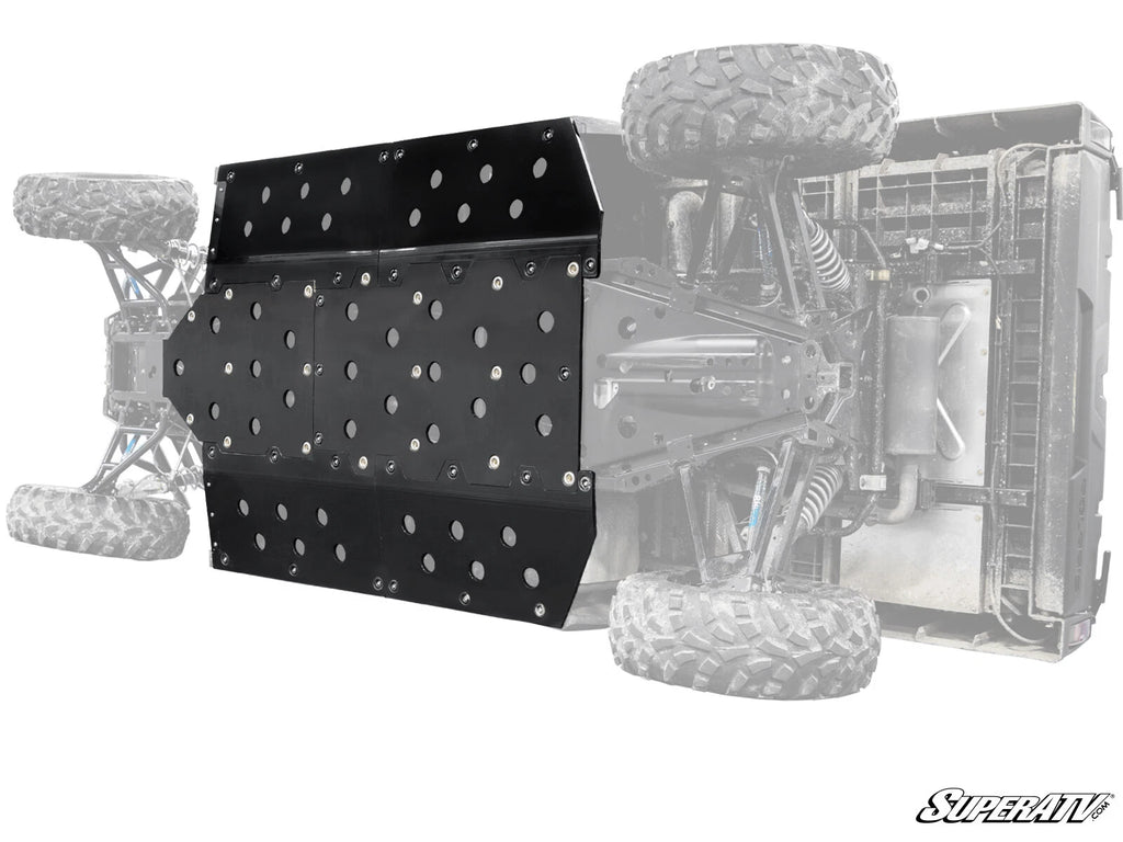 SuperATV Heavy Duty Full Skid Plate for Polaris Ranger Midsize 570 (2015–2021)
