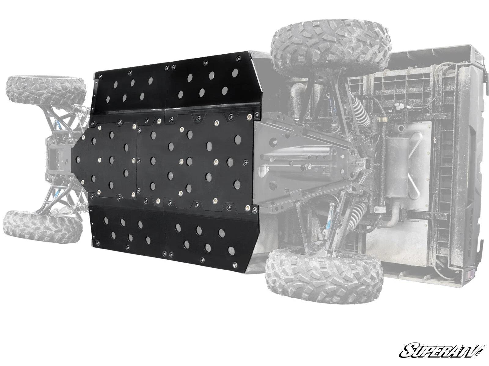 SuperATV Heavy Duty Full Skid Plate for Polaris Ranger Midsize 570 (2015–2021)