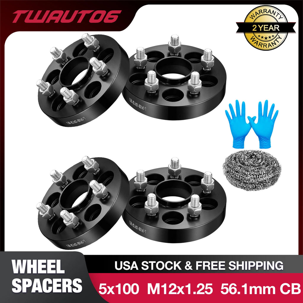 4PCS 1" Hubcentric Wheel Spacers for Subaru Impreza Crosstrek Legacy XV (2012–2014)