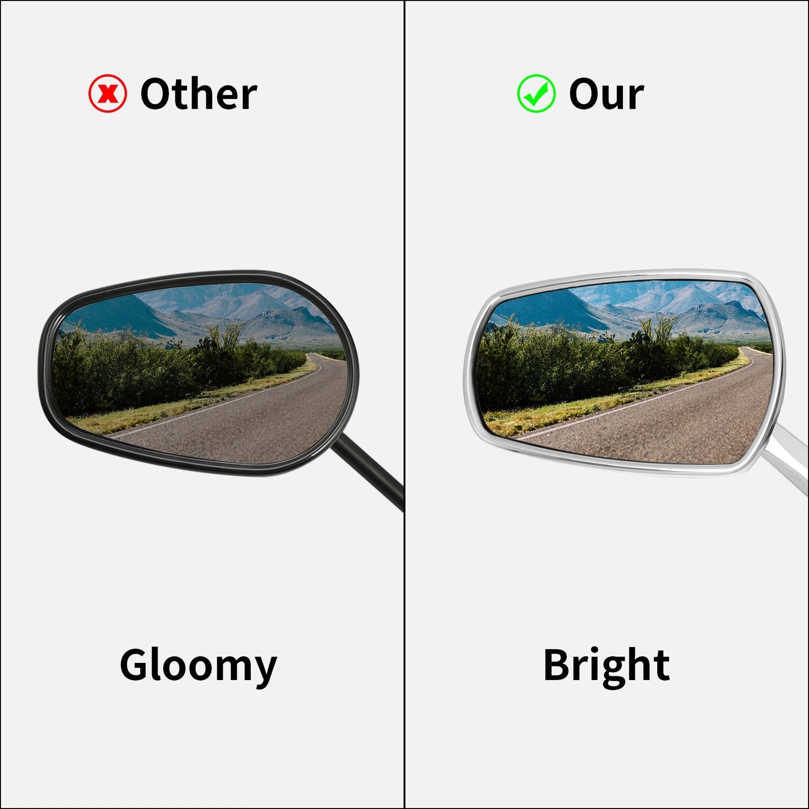 Rear View Mirrors for Harley Touring Electra Street Road Glide King (1982–Present)