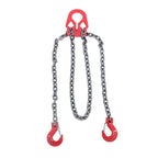 Chain Sling 3/8 Inch x 10 Ft 7100lbs Lifting Chains with Adjuster Hooks (2 Legs)