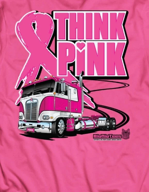 Hoodie for Big Rig Trucks "Think Pink"