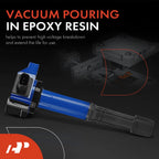Set of 4 Blue Ignition Coils for Honda CR-V (2015–2019) Accord (2013–2017) Acura TLX ILX