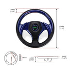 12.5" Blue Steering Wheel for EZGO TXT RXV Yamaha Club Car