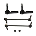 Set of 6 Front Lower Control Arms Tie Rods for Ford Flex Taurus (2010-2012)
