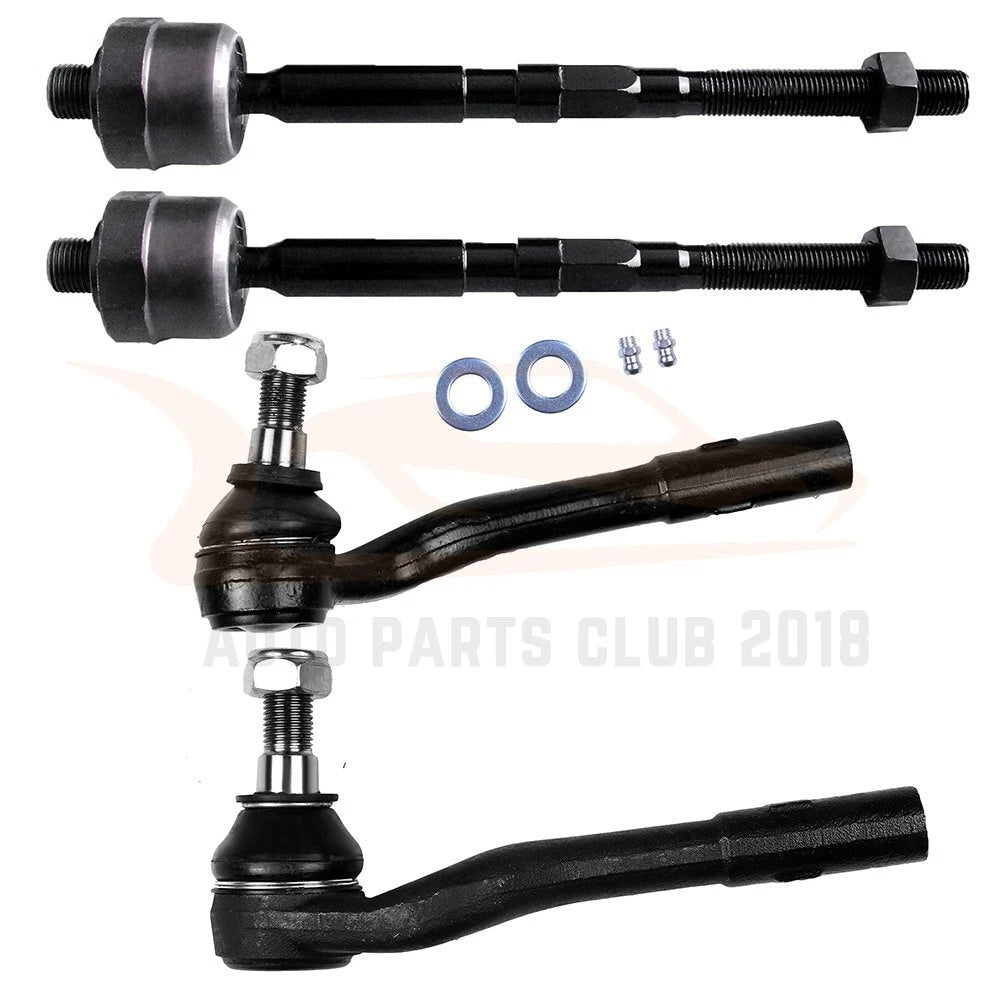 Set of 4 Tie Rod Ends for Mercedes Benz C240 C320 CLK 63 (2001–2009)