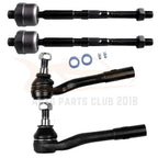 Set of 4 Tie Rod Ends for Mercedes Benz C240 C320 CLK 63 (2001–2009)