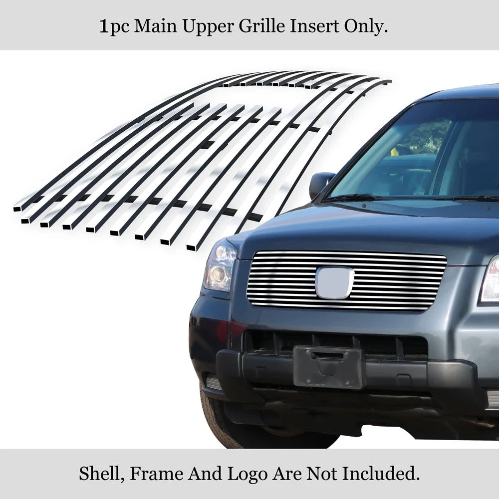 Stainless Chrome Billet Grille Insert for Honda Pilot (2006-2008)