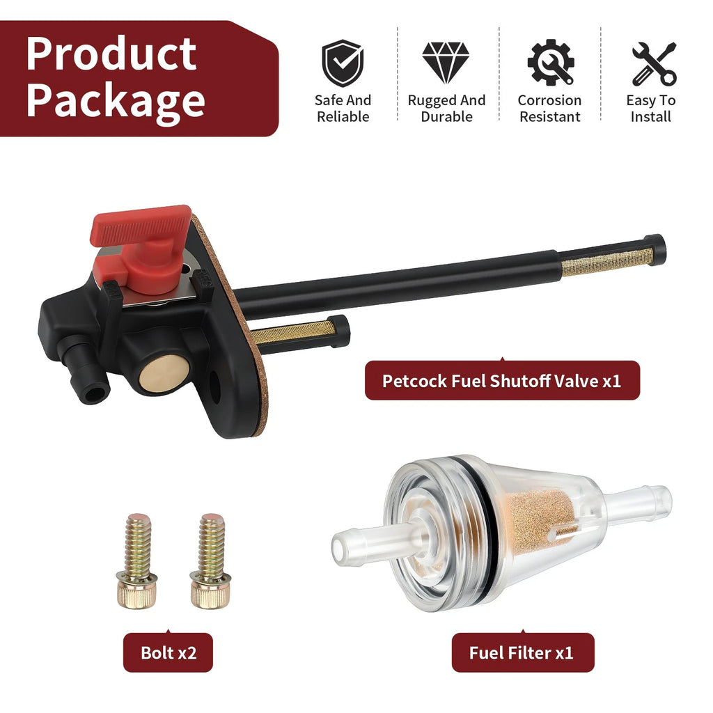 Petcock Fuel Gas Shut Off Valve for Polaris 300 2X4 4X4 400L (1994–1995)