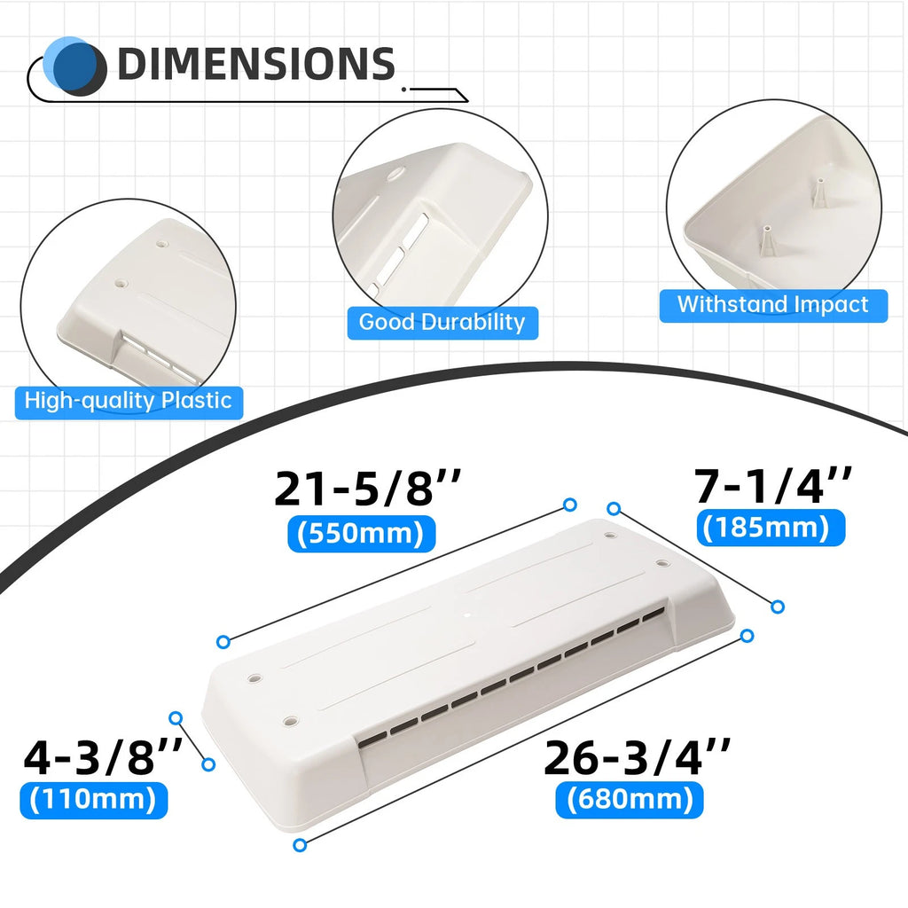 Refrigerator Vent Cover for Dometic RV Camper (#65528)