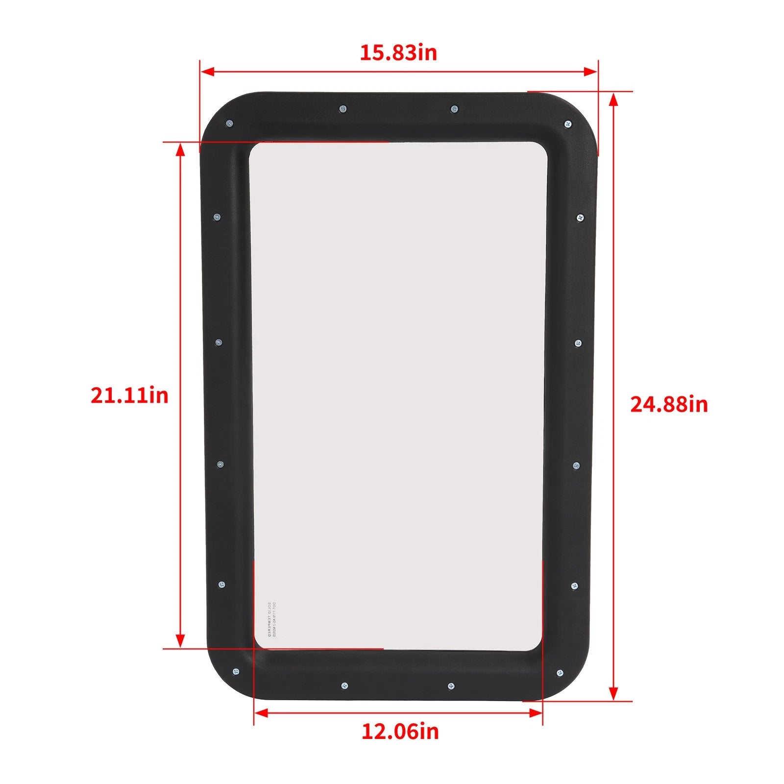 Black RV Entry Door Window for RV Camper