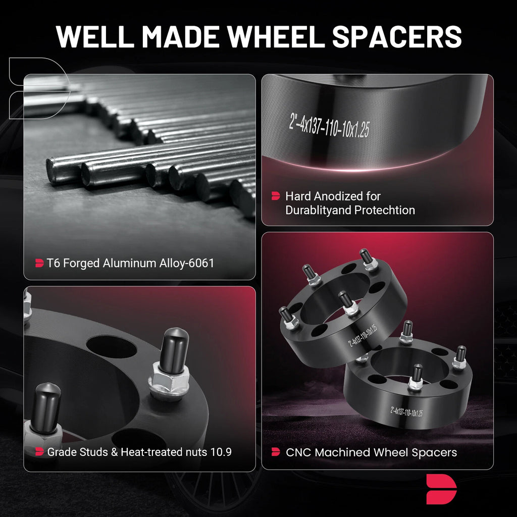 2" ATV Wheel Spacers for Can-Am Commander Outlander Kawasaki (2014-2020)