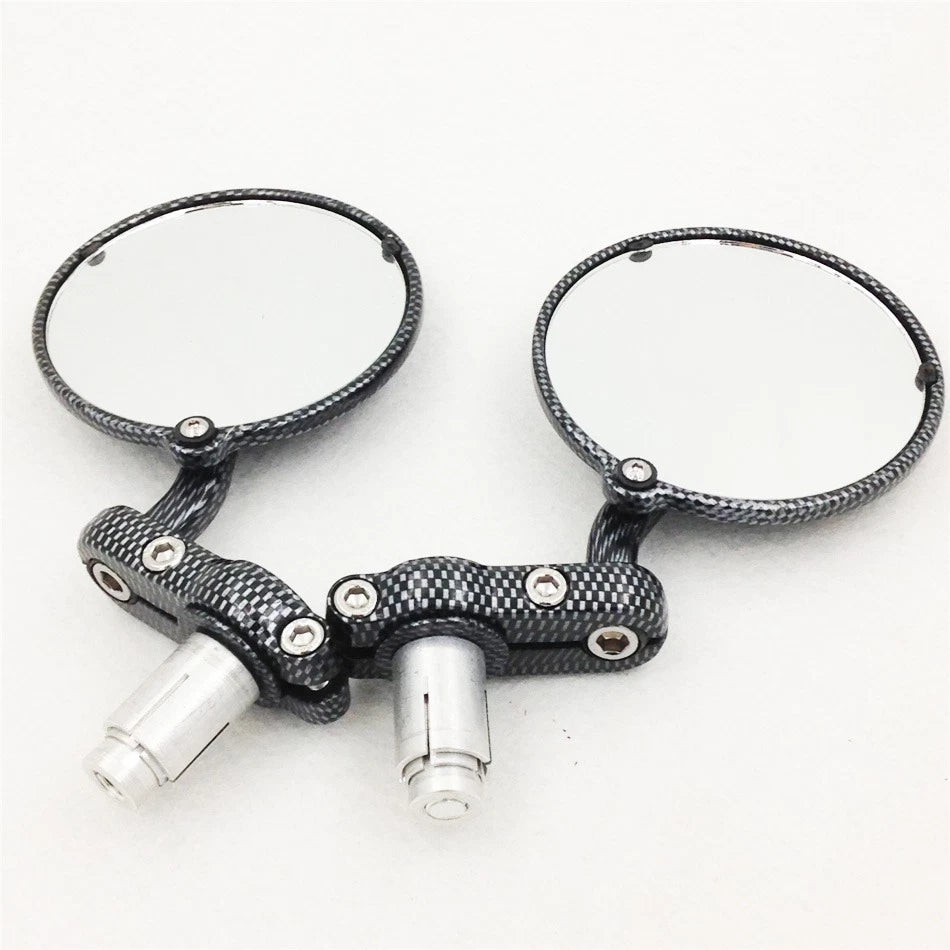 Carbon Fiber 7/8" Handlebar End Mirrors for Honda Grom 125 (2014–2020)