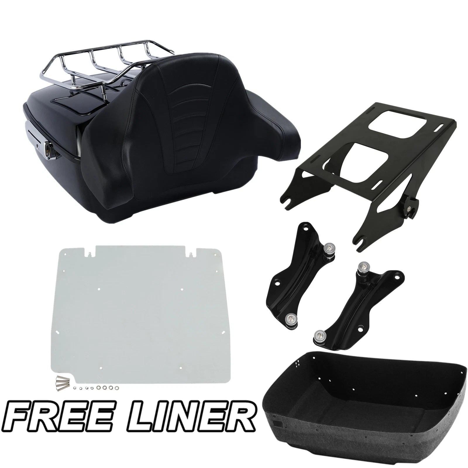 Trunk Backrest Rack Mount Plate for Harley Touring (2014–2025)
