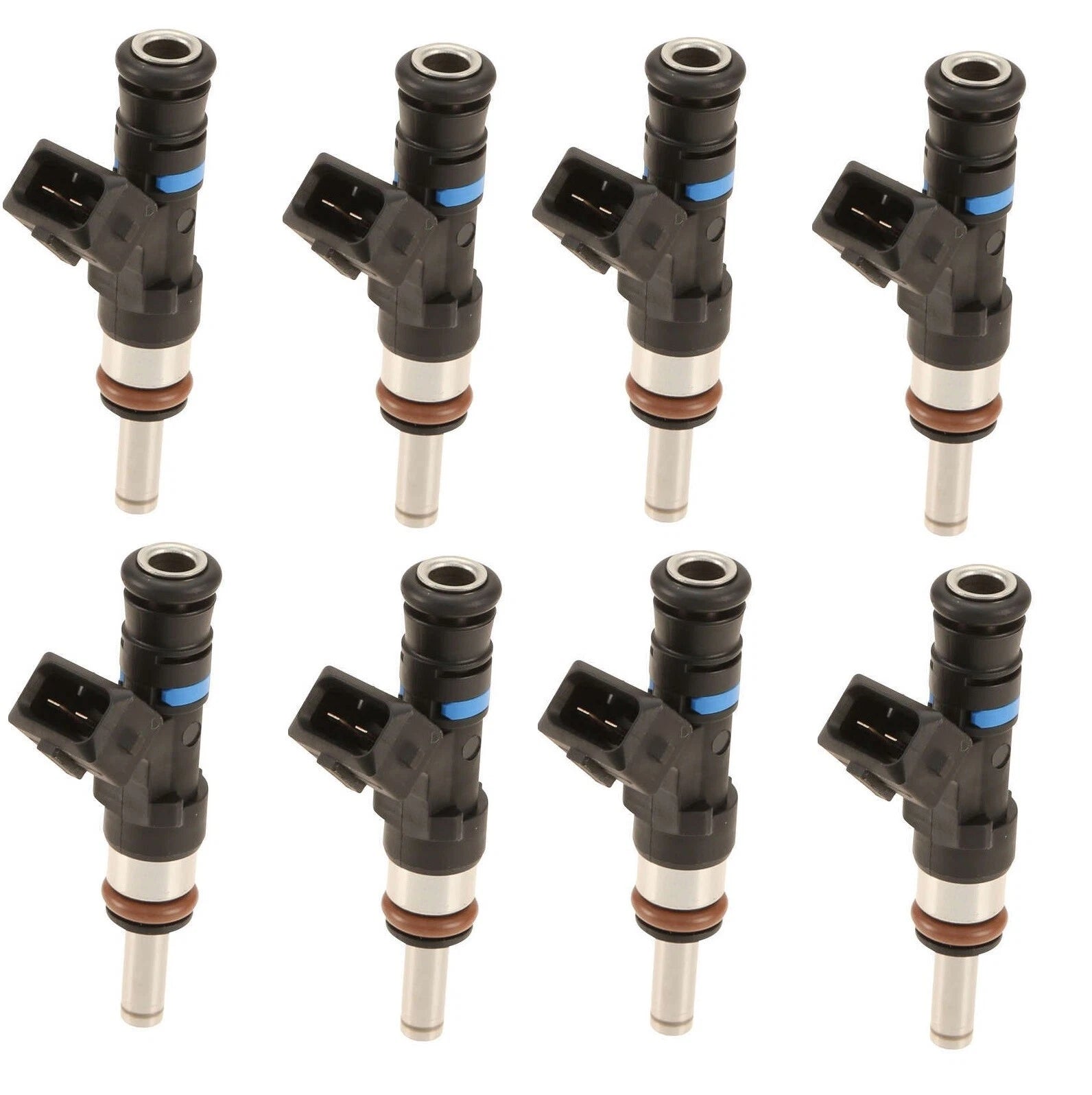 Set of 8 Fuel Injectors for BMW M3 (2008–2013) BOSCH 0280158164 16 Seals