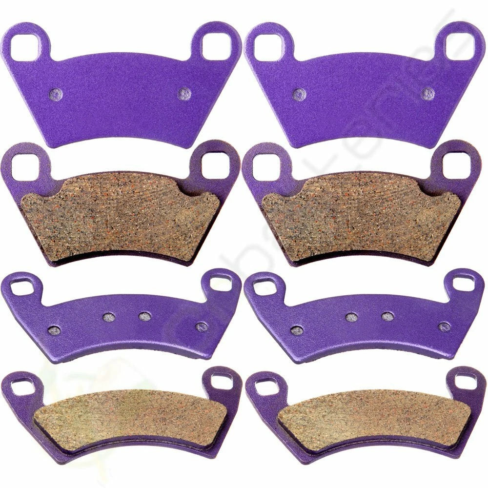 Front and Rear Brake Pads for Polaris Electric Ranger EV (2010–2012) Carbon Fiber
