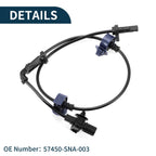 ABS Wheel Speed Sensor No. 57450-SNA-003 for Honda Civic (2006–2011)