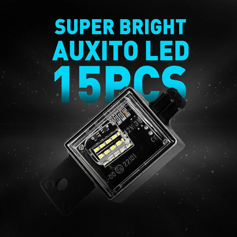 LED License Plate Light for Chevy Silverado GMC Sierra 1500 2500 3500 (2014–2021)