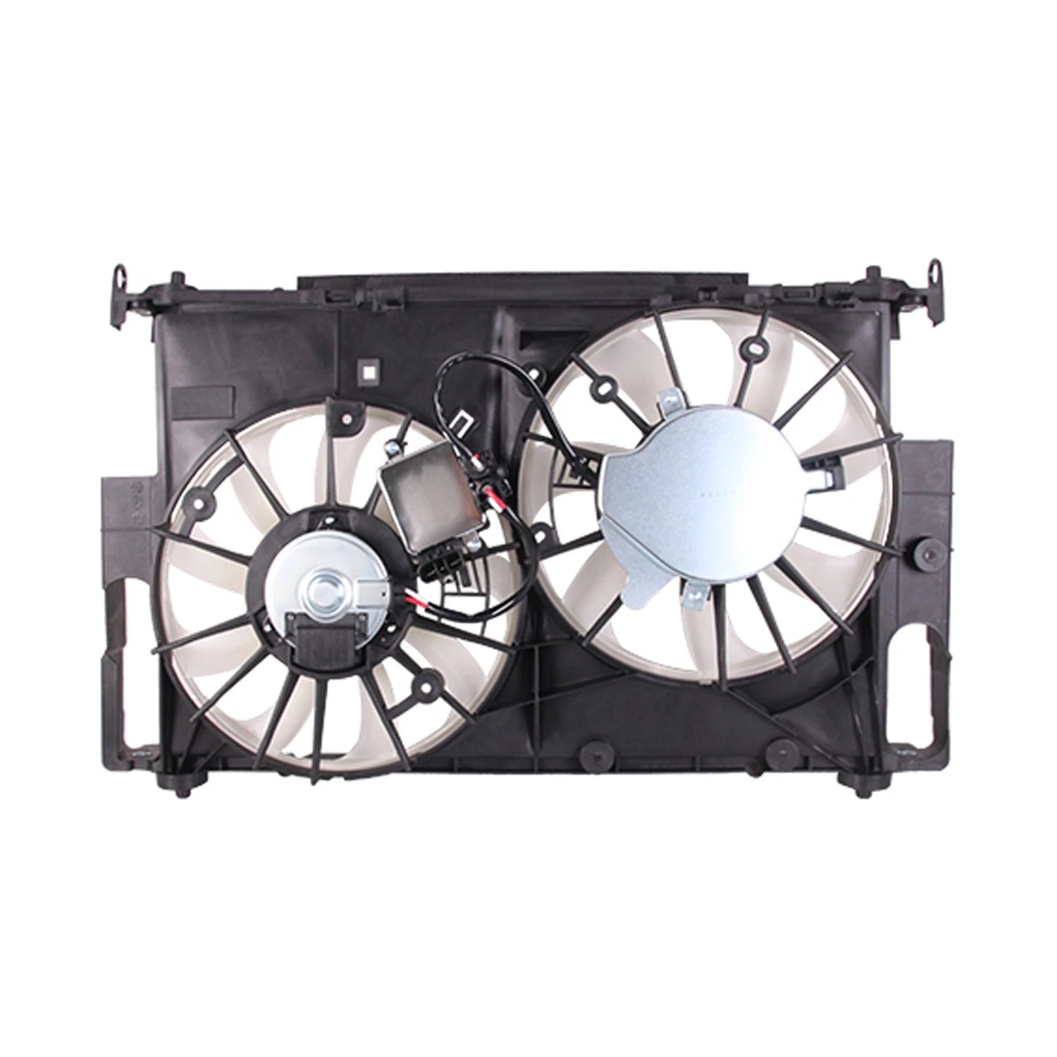 Replacement Radiator/Condenser Fan Assembly w/Two Fans Side By Side