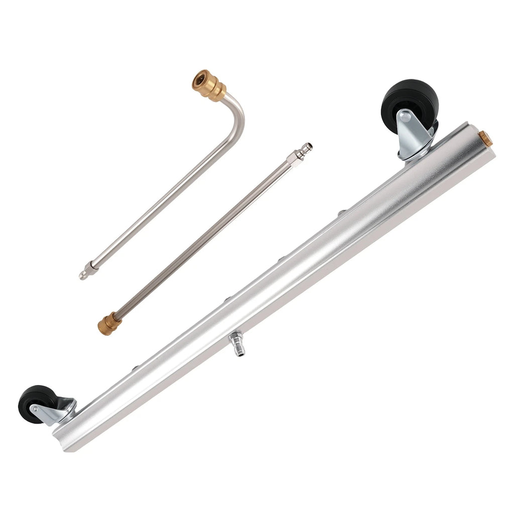 25.6" Pressure Washer Broom with Extension Wand & 7 Spray Tips