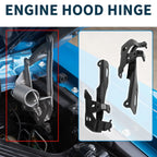 Hood Hinges for Honda Civic 2016-2021 Front Bonnet Bracket Black 2 x
