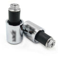 Bar Ends "ZXR" Chrome Rubber for Kawasaki Ninja 650R / EX650R (2006–2012)