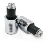 Bar Ends "ZXR" Chrome Rubber for Kawasaki Ninja 650R / EX650R (2006–2012)