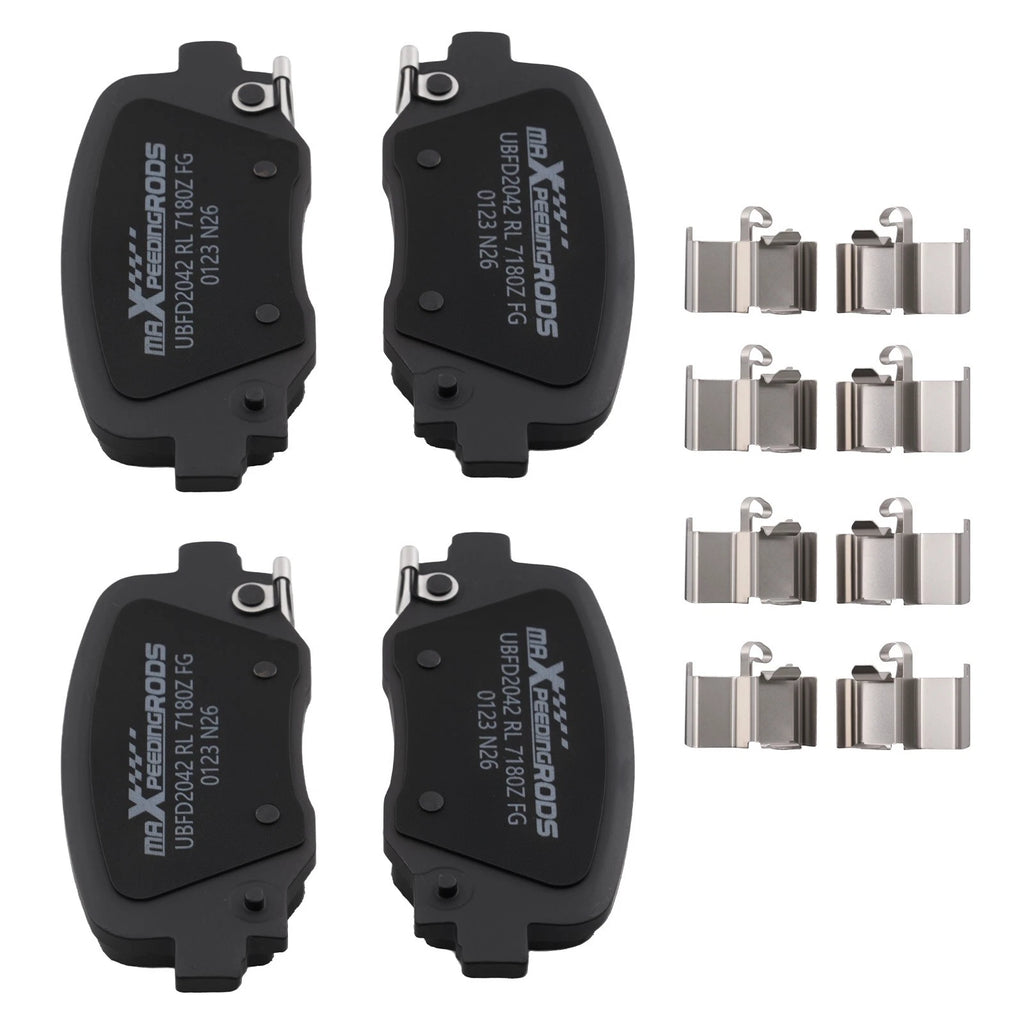 Rear Ceramic Brake Pads Kit for Chrysler 200 (2015–2017) Jeep Renegade (2015–2023)
