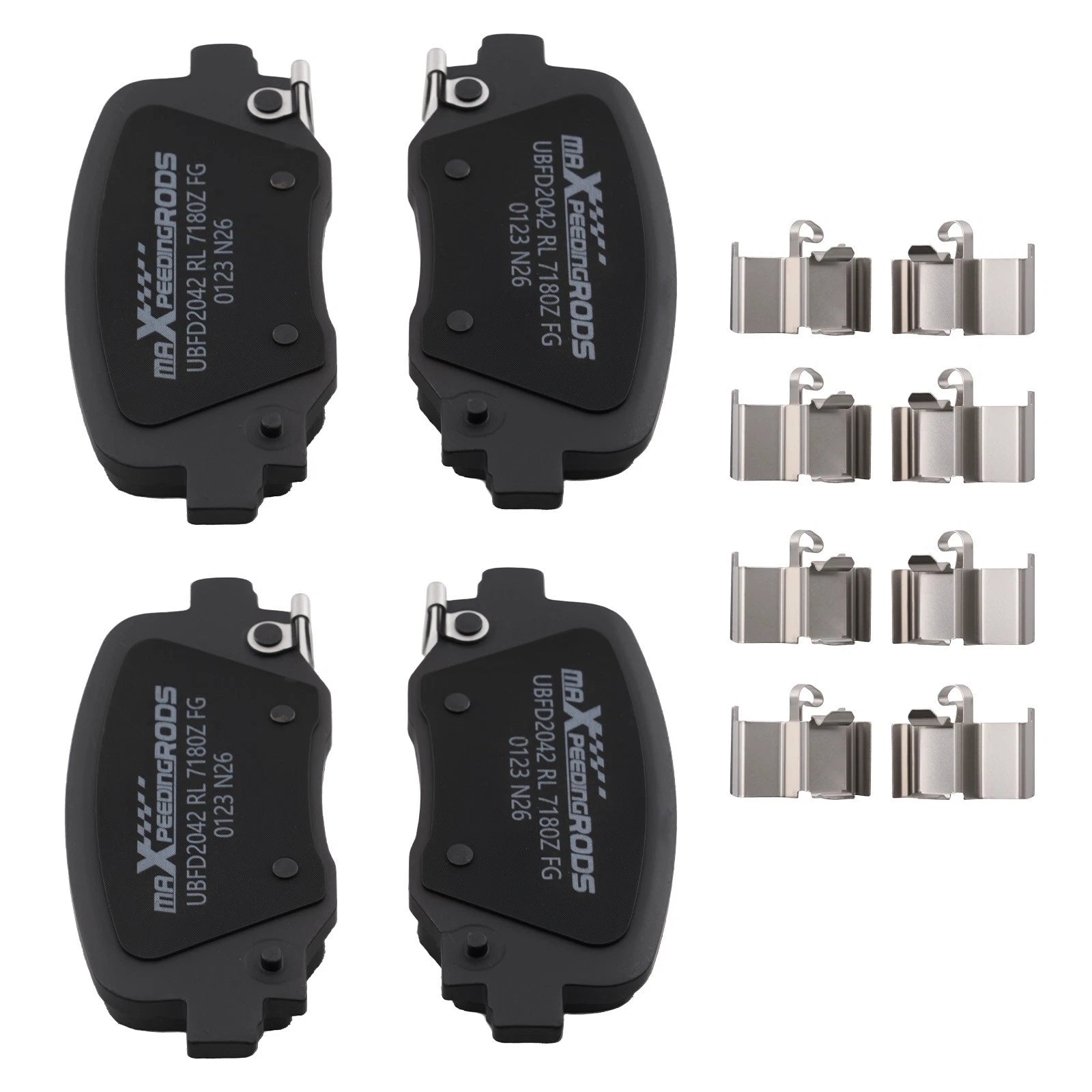 Rear Ceramic Brake Pads Kit for Chrysler 200 (2015–2017) Jeep Renegade (2015–2023)