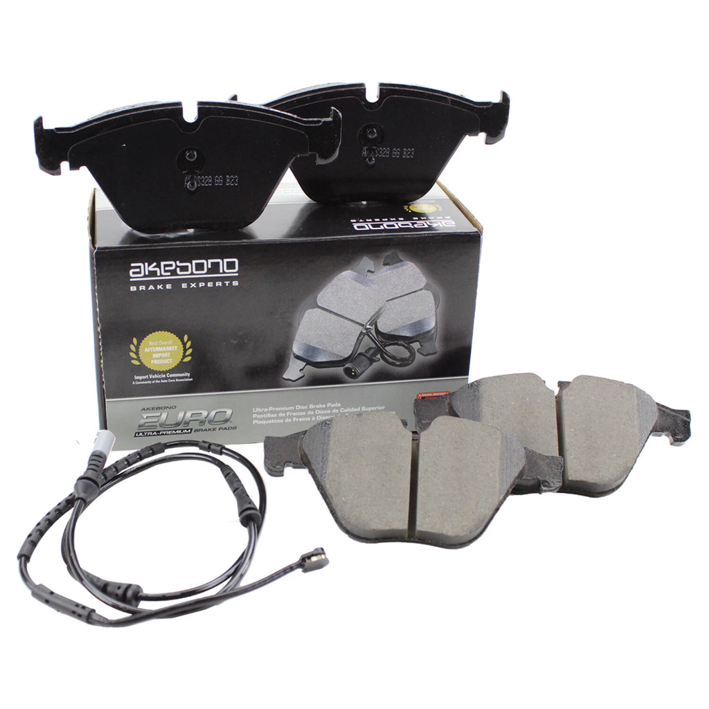Akebono Euro EUR1505 Front Disc Brake Pads for BMW 528i 535d 535i (2011–2016)