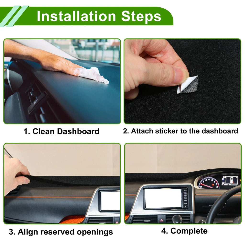 Dashboard Cover Mat for Lexus RX300 1999-2003 - Black Red