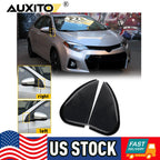 2PC Triangle Side Mirror Corner Cover Trim for Toyota Corolla (2014–2016)